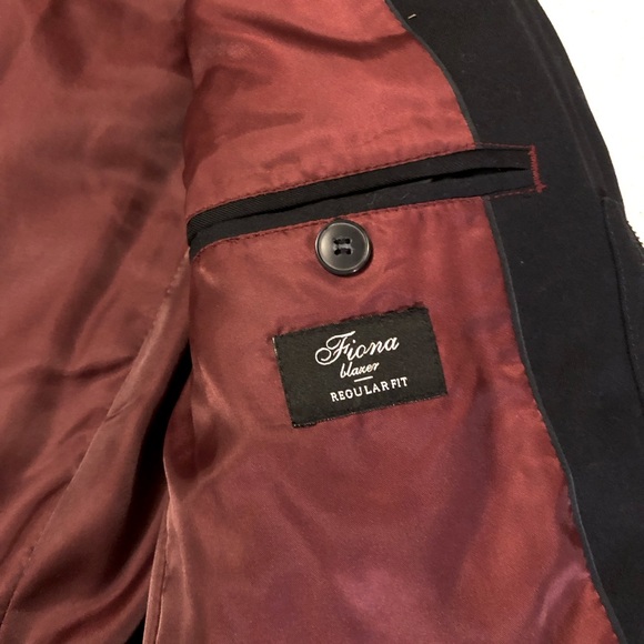 Antony Morato Navy Quilted Blazer Size 50EU/40US - Picture 3 of 7